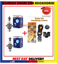 2PCS X Bosch H4 bulb 100W/90W (100% Original) + KAIER H4 WIRE KIT WITH RELAY