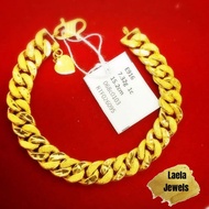 LAELA RANTAI TANGAN PASIR HOLLOW EMAS TULEN 916 GOLD BRACELET