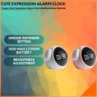Latest Model Clock Emoji Alarm Clock Pixel Alarm Clock Bedside Kids Night Wake Up Light Multi Functi