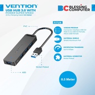 USB HUB 4 Port VENTION CHL USB 3.0 Hub With MIcro Usb Power Supply Grey 0.5M