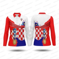 Jersey 2026 Croatia World CupWanita Croatia Printing T-Shirt/ Art01