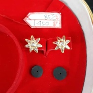 INT13GW27GW GIWANG ANTING EMAS 85% PERMATA INTAN BERLIAN DIAMOND ASLI