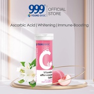 9YOUNG-BASIC Vitamin C Effervescent Tablets for Beauty Supplement Skin Whitening Immune Support, (Pe