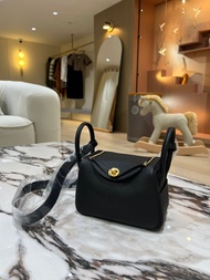 Hermes mini Lindy 2 noir ghw 黑金