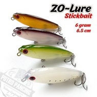 Lure Stick Bait WTD 6,5 cm Zo Lure Bahan Lem Tembak stickbait gluestick
