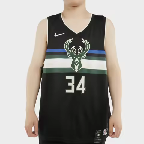 Nike Authentic New Season Milwaukee Bucks Mens V-Neck Casual Sleeveless Jersey AT9806-011