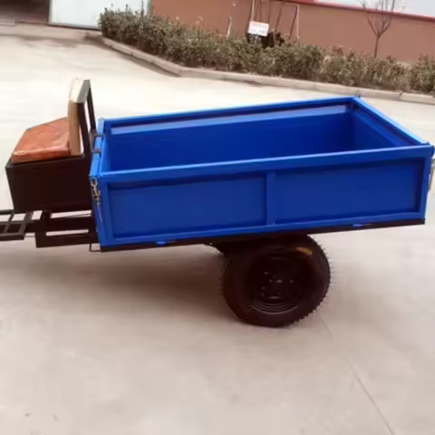 7C-0.5 Walk Behind Tractor 136X86X33Cm 132Kg 8-12HP Cart -- Farm Trailer For Motor Cultivator