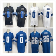 Same Day DeliveryNew NFL Detroit Lions Detroit Lions Rugby Jersey No. 0 Jahmyr Gibbs Jersey Men T7AB