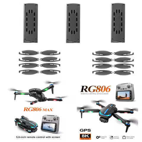 RG806MAX Drone Battery Blades RG806MAX RC Drone 3.7V 1500Mah Battery/Propeller RG806 MAX Drone Batte