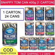 [1 CARTON] 400g Snappy Tom Classic Cat Canned Food Cat Wet Food Cat Makanan Kucing Murah Basah Tin