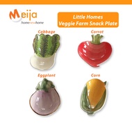 Little Homes Veggie Farm Plate Cabbage / Carrot / Eggplant / Corn
