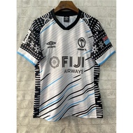 High Quality 2025 New Men's Fiji home Short Sleeve Rugby Jerseys T-Shirt