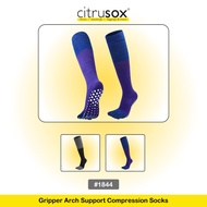 CITRUSOX Gripper Arch Support Compression Knee Socks (22-25cm fits EU36-40, US Women 6-9) #1844