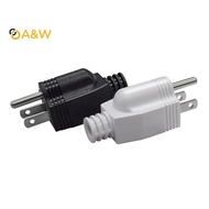 A&W American Detachable Plug American 15A AC Electrical Power Male Plug Adaptor Adapter Wire Rewirea