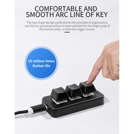 【dv9xr4bi】-MK321G 3-Key Mini Customized Mechanical Keyboard Blue Switch USB&2.4G Wireless Dual-Mode 