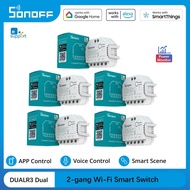 SONOFF DUALR3 Dual Relay Module Wifi DIY MINI Switch Two Way Power Metering 2 Gang/ Way Switch Timin