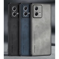 Luxury PU Leather Case For Motorola Moto G84 Back Cover Matte Full Protection Silicone Phone Case Fo