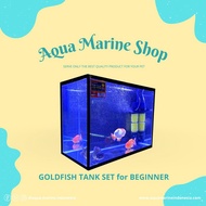 Paket Aquarium Ikan Mas Koki Fullset / Goldfish Tank Kit