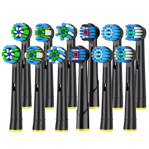 4-12Pack Replacement Toothbrush Heads Compatible with Braun Oral b 7000/Pro 1000/9600/ 5000/3000/800