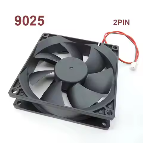 DC 2pin 9025 Cooling Exhaust Fan DC 5v 12v 24v Oil Bearing Computer Case Cooler Brushless 90*90*25mm