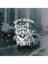 Decal dán cửa'sổ xe hơi hình gấu trúc ngộ nghĩnh - Miếng dán xe hơi Stay Back Tailgating dành cho ph