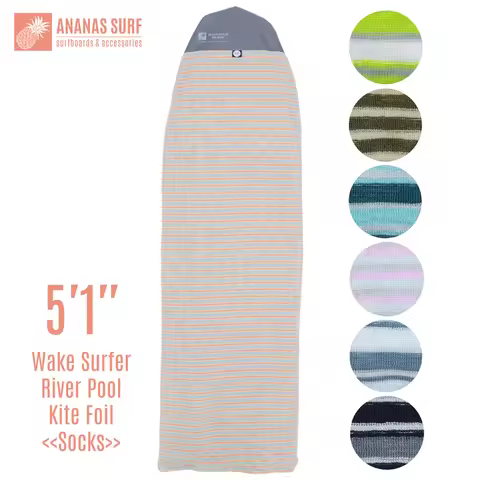 Ananas Surf 5 ft.1in. Short Surfboard Sock Soft Cover Bag Kitesurf Wakesurf Wing Foilboard Skimboard