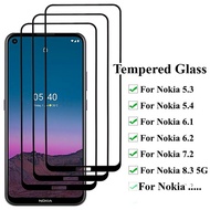 9H Tempered Glass For Nokia 8V 7.2 6.2 5.4 5.3 5G UW HD Black Edge Clear Screen Protector For Nokia 