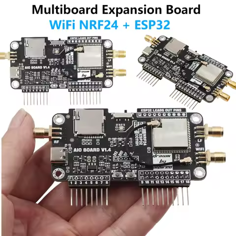 For Flipper Zero Multiboard Expansion Board 2.4G Module Expansion WiFi NRF24 + ESP32 Expansion NRF S