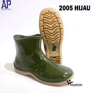 Sepatu Boots Karet AP Boots Pendek AP 2005 Hijau Glossy Mengkilap Size 36-41(23-25) / Sepatu AP Boot