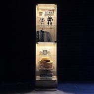 【微慢】磁吸LED燈玻璃收納展示櫃 櫃子 書櫃 公仔櫃 玻璃櫃