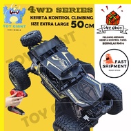 Monster Truck Scale 1: 8 Size Besar 50 Cm Badan Aloi 4x4 Rock Crawler Rc Car Kereta Control Offroad 