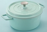 Caliber Saucepan Pots Uncoated Nonstick Frying Pan With Lid Tableware Soup Pot Enamel Gas Induction Stove (Color : Green, Size : 4-5L) vision