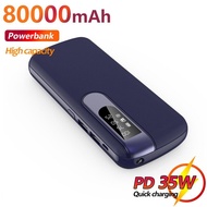 Power Bank 80000Mah Fast Charging Double USB Powerbank Quick Charger External Battery Charger For Portable Power Bank