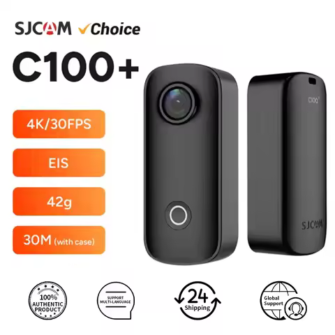 SJCAM C100 / C100Plus Mini Thumb Camera 1080P30FPS / 4K30FPS H.265 12MP 2.4G WiFi 30M Waterproof Cas
