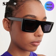 【Ready Stock】COD (San9)New Fashionable Square Avocado Color UV Resistant Sunglasses