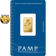 5g Pamp Suisse 9999 Gold Bar Rosa, 5 gram