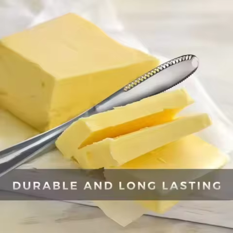 1pc Stainless Steel Butter Knife Tableware Cheese with Holes Spread Cream Knife Bread Jam Knife Chee