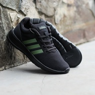 Sepatu Snakers Adidas Cloudfoam clan Black Green Original Bnwb-40
