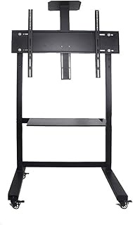 TV Wall Mount, Monitor Rack Cart LCD TV Removable Stand Floor Standing Type Rotating Universal Shelf TV Stand nyfcck