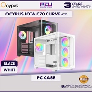 OCYPUS IOTA C70 CURVE ARGB DIGITAL ATX CASE - BLACK / WHITE (3 Years Warranty)