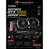 MSI GeForce GTX 1060 ARMOR 6G OCV1 6GB GDDR5 Graphics Card – Dual Fan Used & Tested