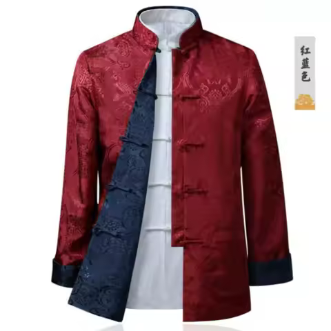 Chinese Style New Dragon Year Shirt Kung Fu Coats Tang Suit Jacket Traditional Chinese Clothing Jack