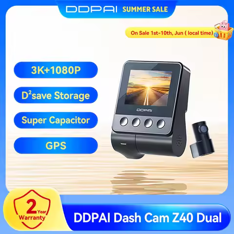 DDPAI Z40 Dash Cam Car Camera Recorder Sony IMX335 1944P HD Video GPS Tracking 360 Rotation Wifi DVR