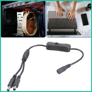 CRE Power Cable DC5521 Y Splitter 5 5x2 1mm Female to Two Male with On  Switcher for LED and Cameras
