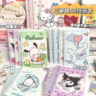 Buku Nota A5笔记本 Notebook A5 Kuromi Melody 库洛米美乐蒂高颜值卡通可爱记事本 Stationery School Writing Book Diary Book