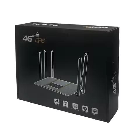 4G LTE Router with SIM Card Slot 4G WiFi Router 300Mbps Wireless WiFi Router 6 Antennas Home Router 