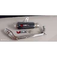 Original DST racing Exhaust Type m1 carbon full system all matic universal racing Exhaust