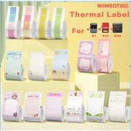 NIIMBOT Thermal Label Printer Adhesive Sticker Paper Roll Waterproof Outdoor Colorful Labels Papel f