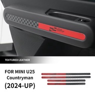 For MINI Countryman U25 2024 2025 Leather Car Door Decorative Strip Interior Sticker Interior Access