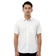 TOPTEN Kemeja Lengan Pendek Polos Putih